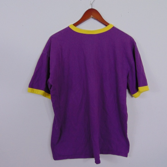 Nike Men XL Shirt Purple Graphic Tee Ringer Swoosh - Picture 4 of 4